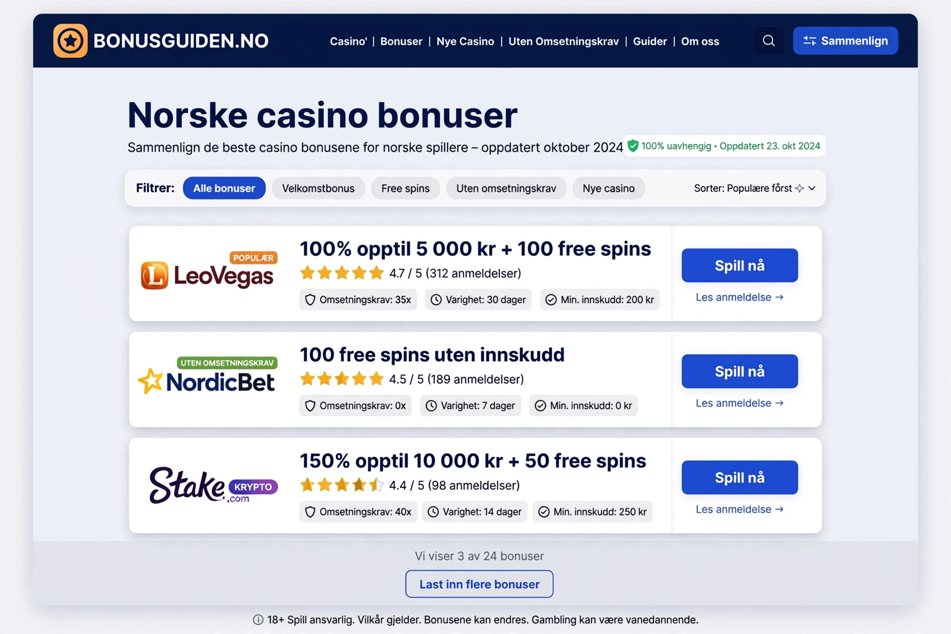 Norske casino bonuser — komplett guide og smarte tips